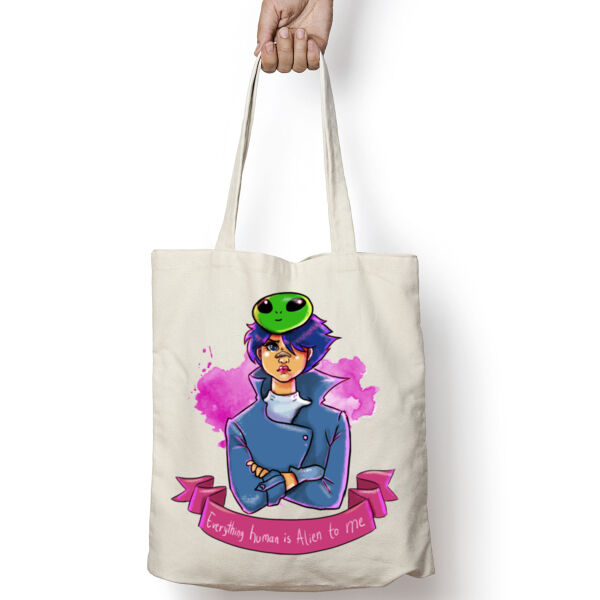 Alien Mask Tote Bag Thumbnail
