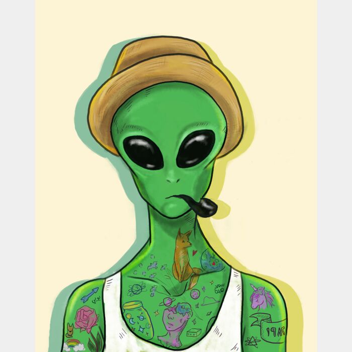 Alien Tattoo Yellow Thumbnail